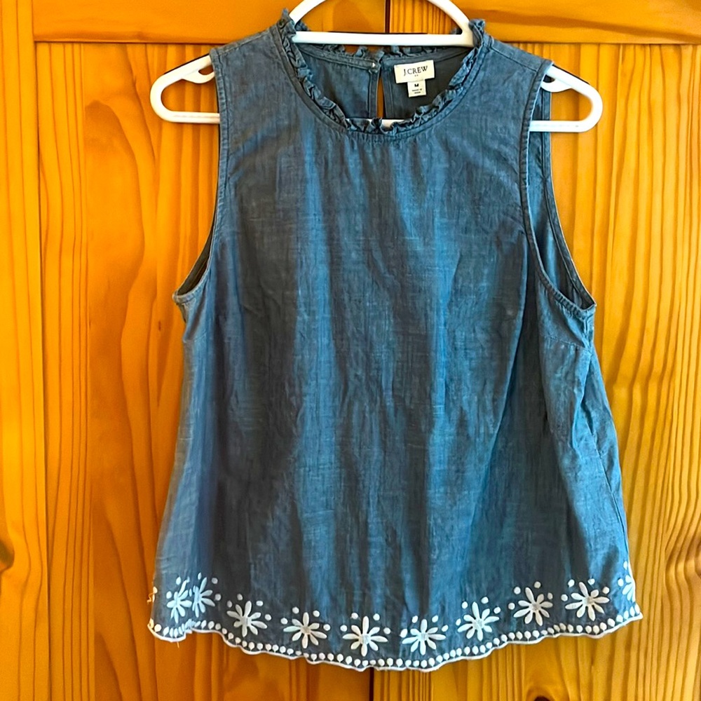 J Crew Cotton sleeveless top